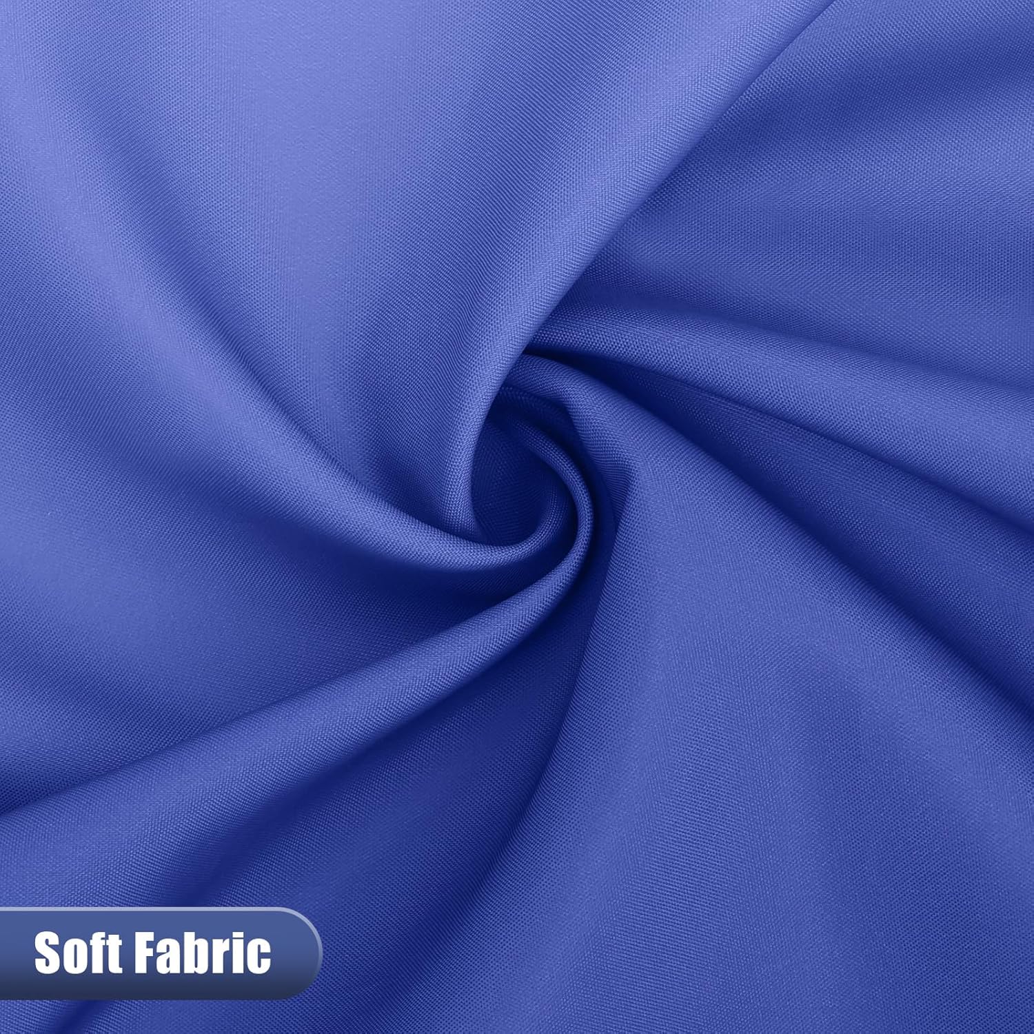 OLANLY Luxury Royal Blue Ombre Shower Curtain Set with 12 Hooks 72x72 Inches
