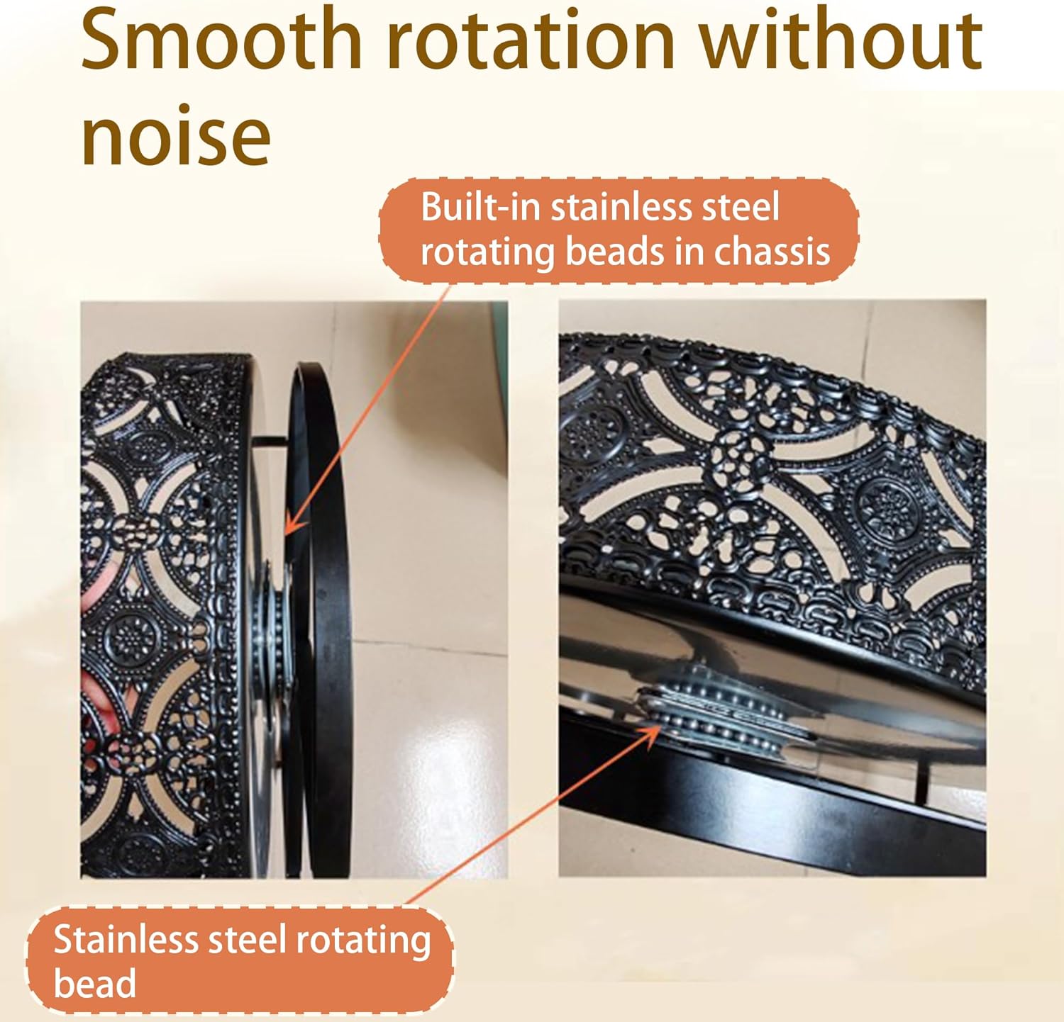 MYHMDICO 360 Rotating Corner Storage Tray