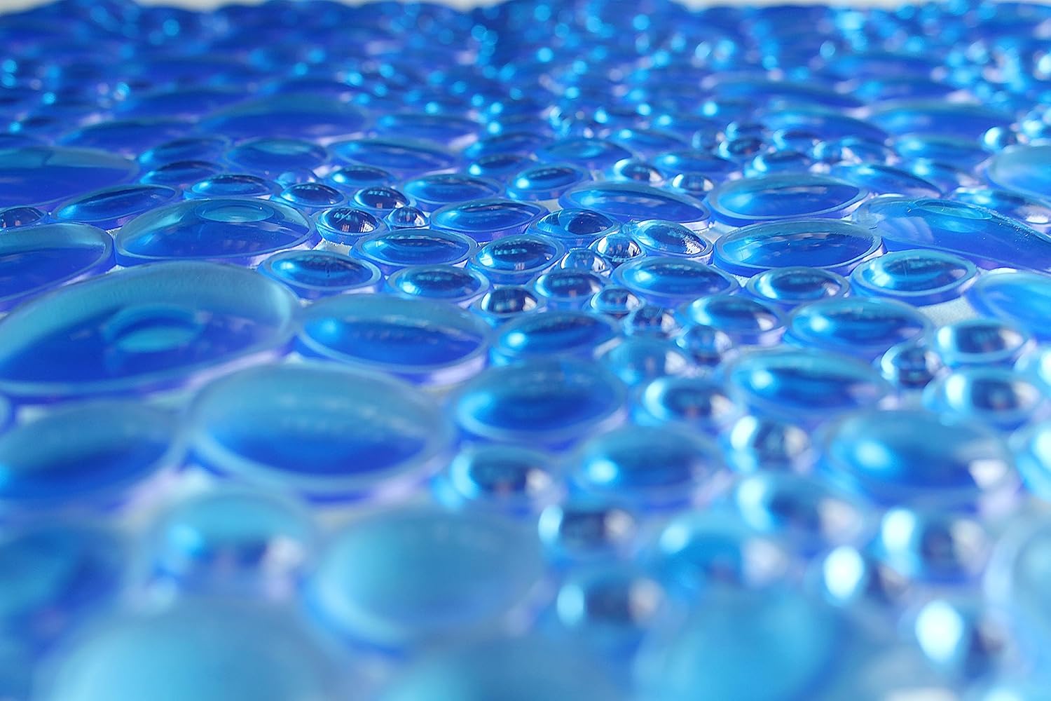 Splash Home Pop Bathtub Mat Non-Slip Blue 27x15 Inches