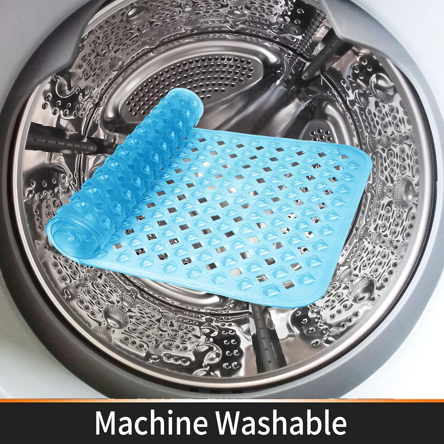 Non-Slip Bathtub Mat with Suction Cups and Drain Holes