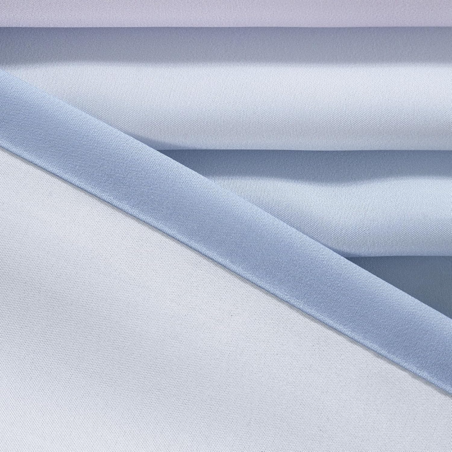 Jinchan Ombre Lilac Blue Shower Curtain Set