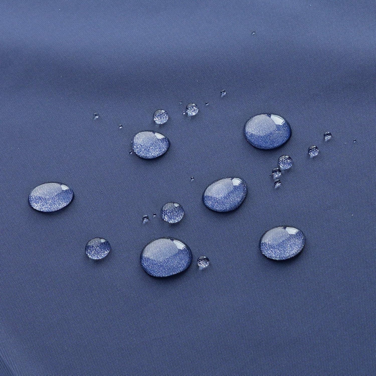 AooHome 72x66 Inch Navy Blue Shower Curtain Liner with Hooks and Weighted Hem